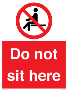 Do not sit here
